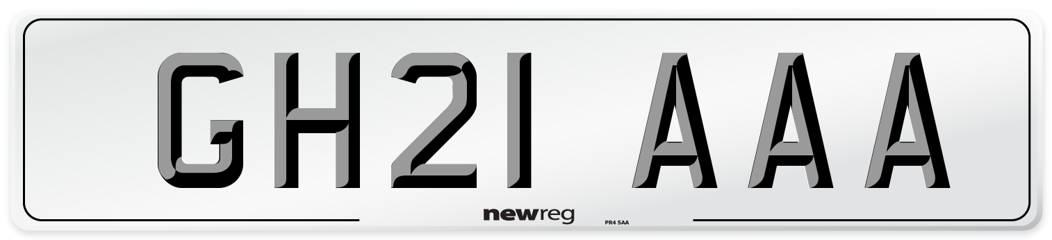 GH21 AAA Number Plate from New Reg